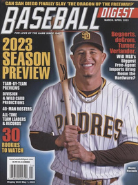 Baseball Digest March/April 2023 magazine back issue