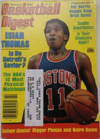 Basketball Digest February 1982 magazine back issue cover image