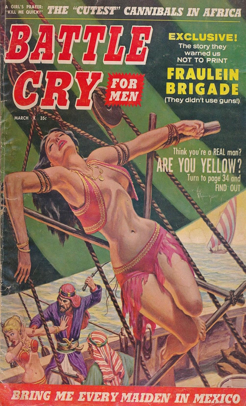 Battle Cry March 1960 magazine back issue Battle Cry magizine back copy 