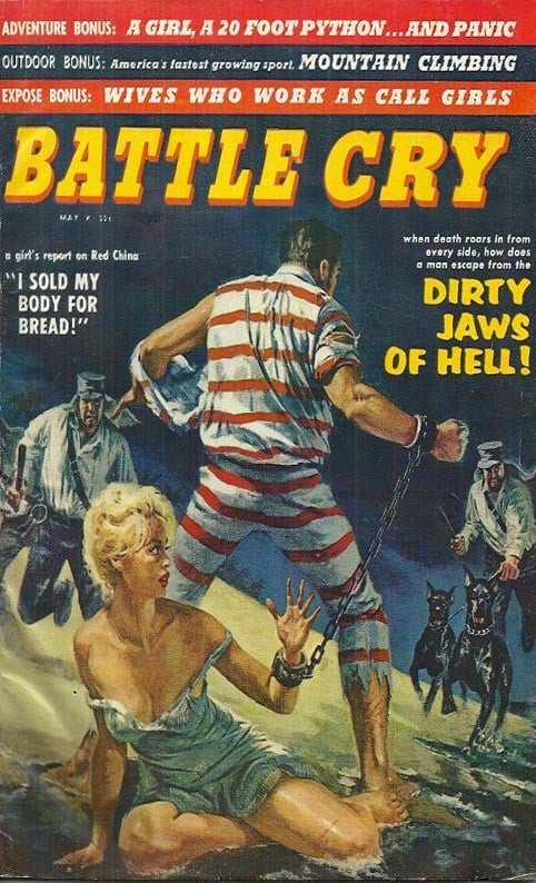 Battle Cry May 1960 magazine back issue Battle Cry magizine back copy 