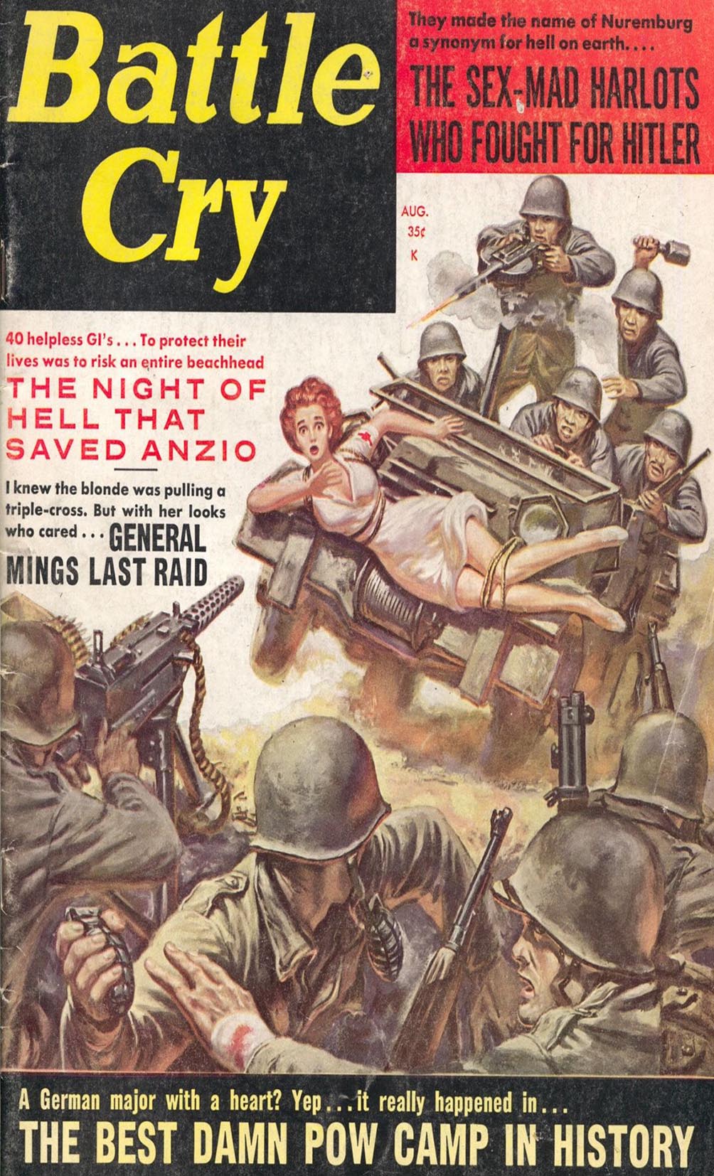 Battle Cry August 1962 magazine back issue Battle Cry magizine back copy 