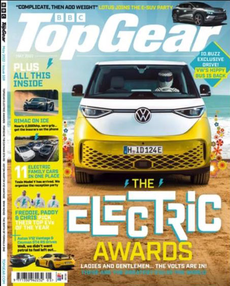 BBC Top Gear May 2022 magazine back issue BBC Top Gear magizine back copy 