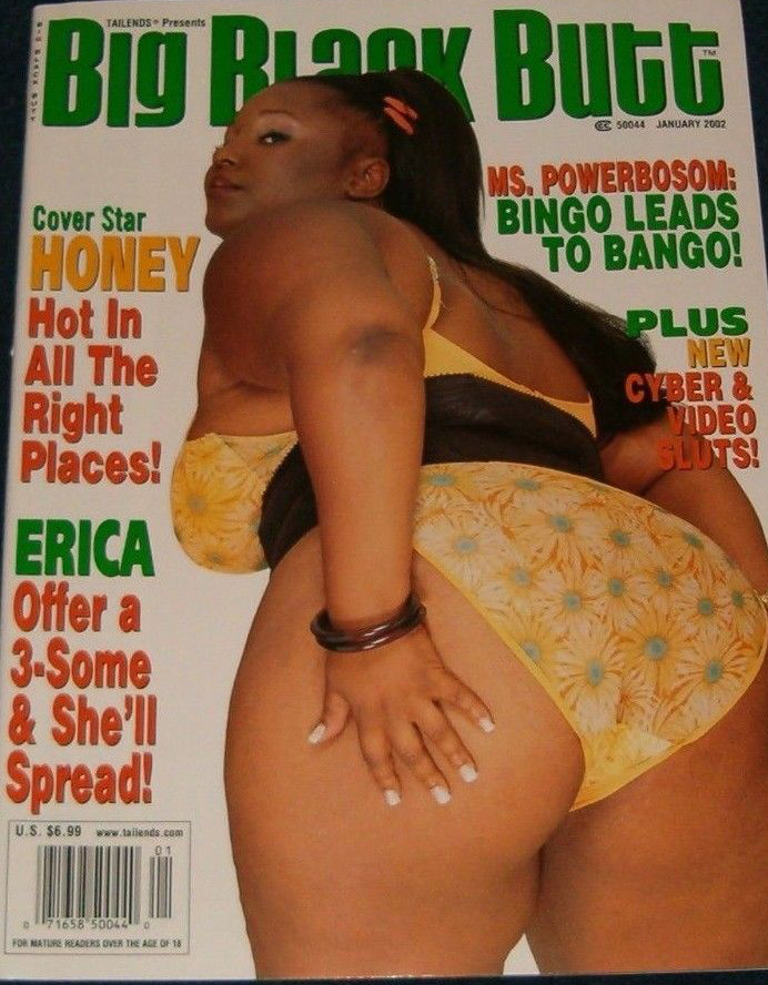 Big Black Butt January 2002 magazine back issue Big Black Butt magizine back copy Big Black Butt January 2002 Adult Magazine Back Issue of Naked Black Girls with Big Fat Bubble Butt Asses. Covergirl Honey.
