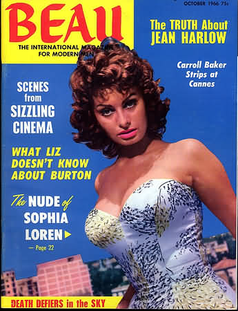 Beau October 1966 magazine back issue Beau magizine back copy 