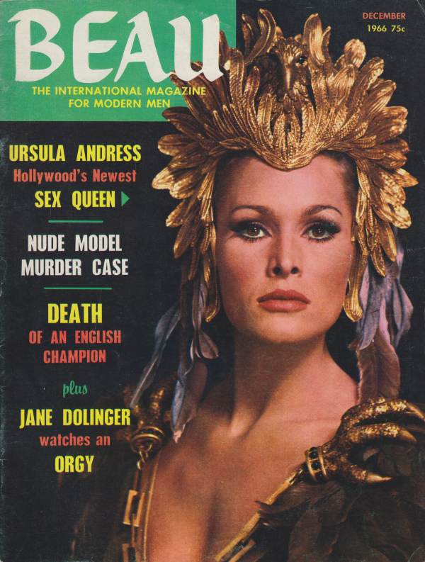 Beau December 1966 magazine back issue Beau magizine back copy 