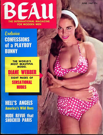 Beau June 1967 magazine back issue Beau magizine back copy 