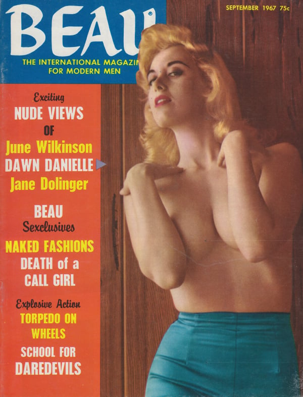 Beau September 1967 magazine back issue Beau magizine back copy 