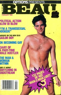 Beau February 1989 Magazine Back Copies Magizines Mags