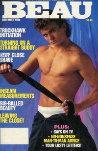 Beau November 1989 magazine back issue cover image