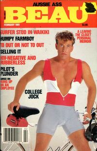 Beau February 1991 magazine back issue cover image