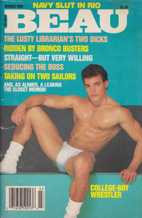 Beau March 1991 magazine back issue cover image