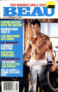 Beau February 1992 magazine back issue cover image