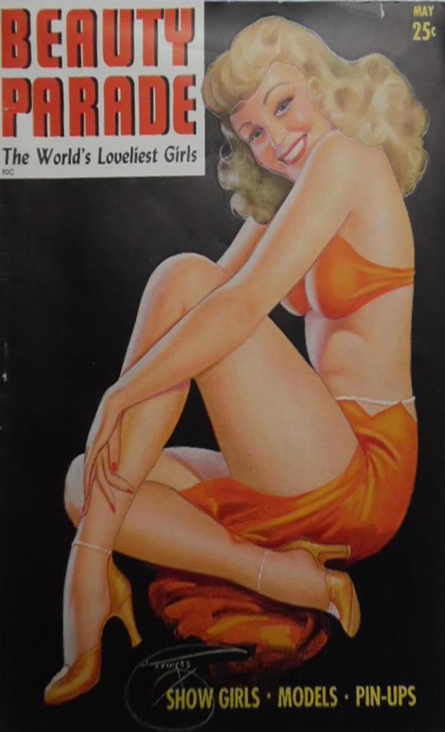 Beauty Parade May 1944 magazine back issue Beauty Parade magizine back copy 