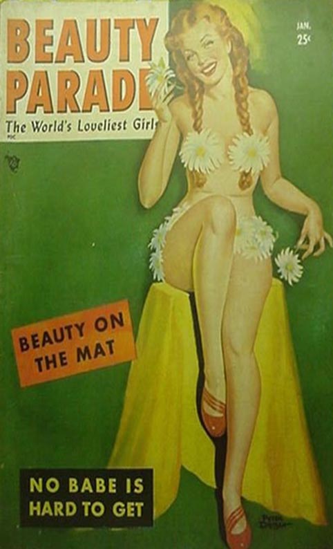 Beauty Parade January 1950 magazine back issue Beauty Parade magizine back copy 