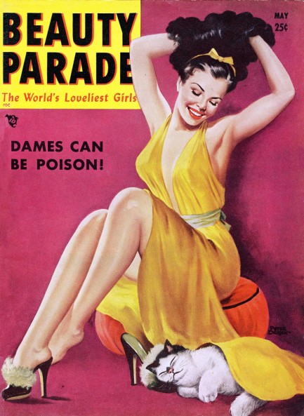 Beauty Parade May 1950 magazine back issue Beauty Parade magizine back copy 