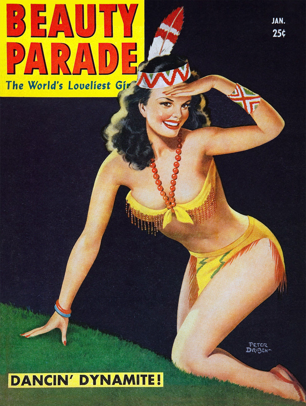 Beauty Parade January 1951 magazine back issue Beauty Parade magizine back copy 