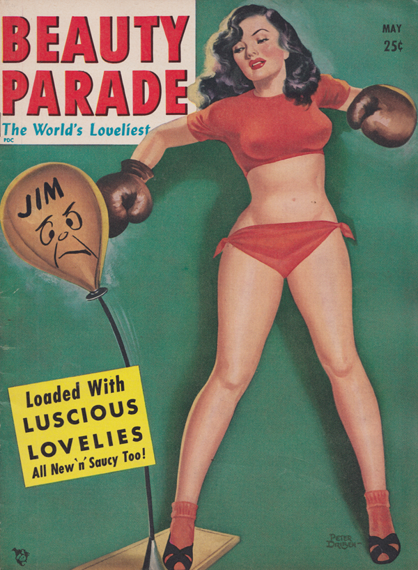 Beauty Parade May 1951 magazine back issue Beauty Parade magizine back copy Burlesque Confidential,French Treat,All New 'n' Saucy Too,Loaded with Luscious Lovelies,NYLON FEVER