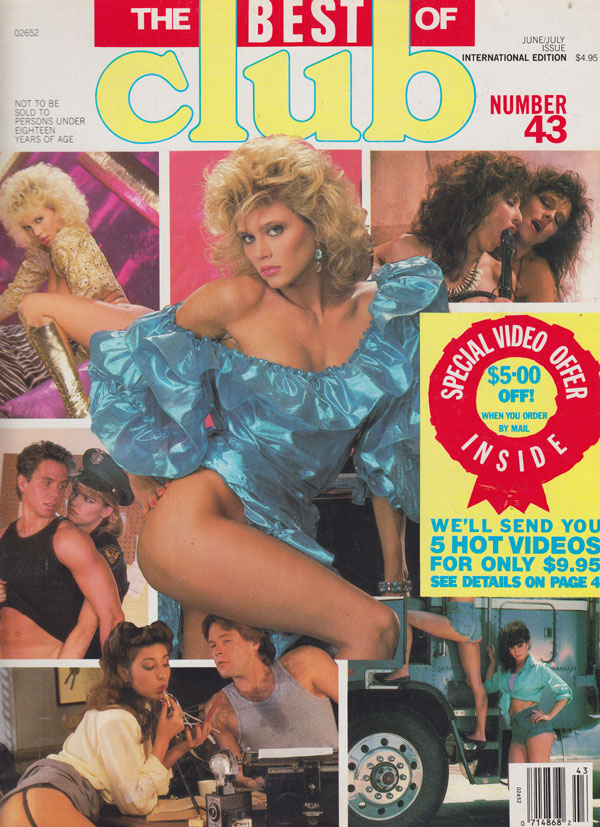 The Best of Club # 43 magazine back issue Best of Club magizine back copy the best of club magazine 1987 back issues hot sexy lewd spreads erotic tight pussy shots hardcore e