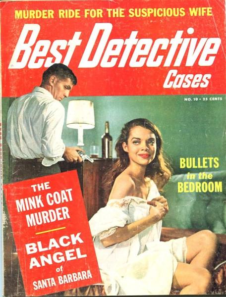 Best Detective Cases # 10 magazine back issue Best Detective Cases magizine back copy 