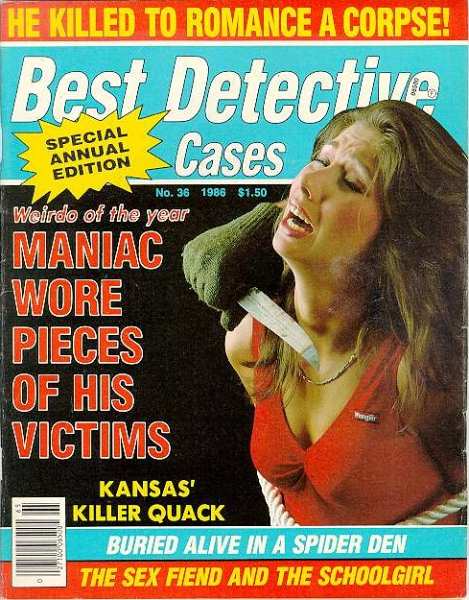 Best Detective Cases # 36 magazine back issue Best Detective Cases magizine back copy 