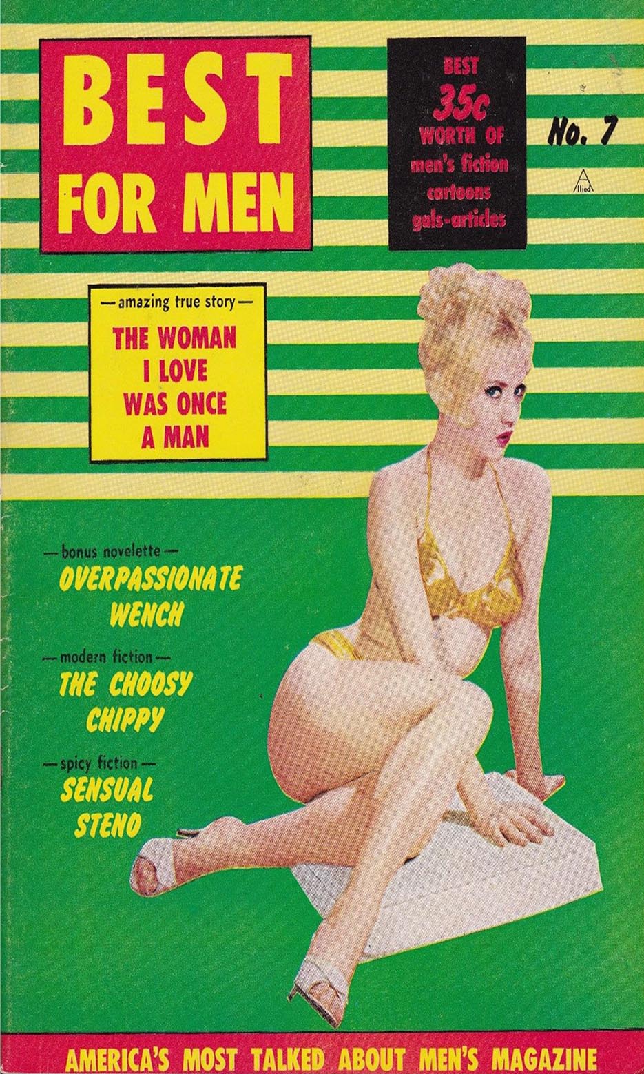 Best for Men February 1963 magazine back issue Best for Men magizine back copy 
