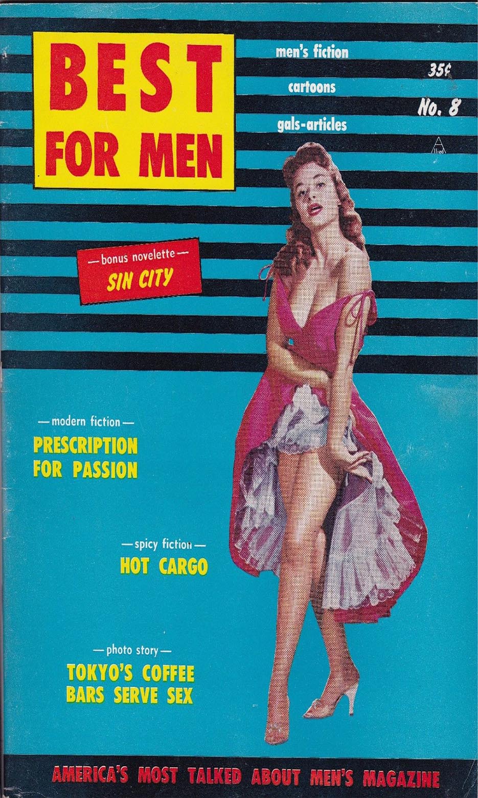 Best for Men April 1963 magazine back issue Best for Men magizine back copy 