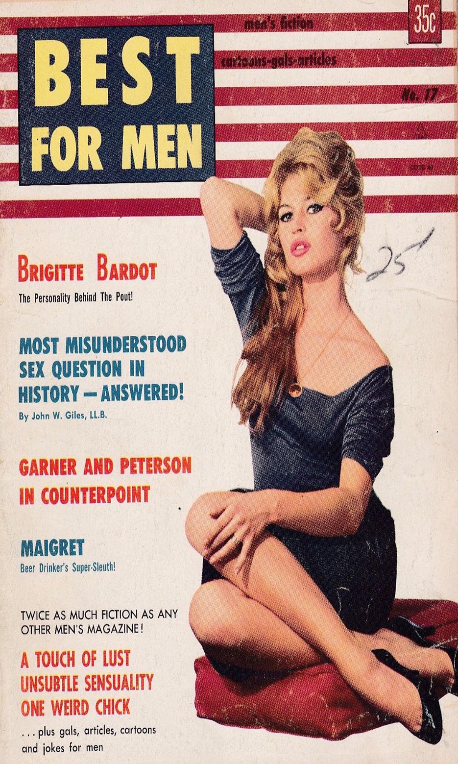 Best for Men October 1964 magazine back issue Best for Men magizine back copy 