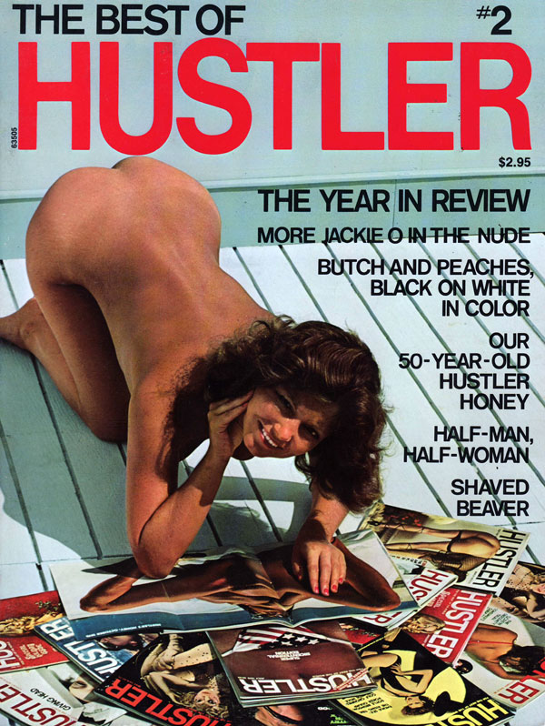 The Best of Hustler # 2 magazine back issue Best of Hustler magizine back copy besthustler jackieo nude butch peaches black on white color 50year old hustlerhoney