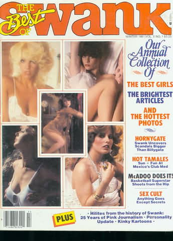 Best of Swank, The Winter 1981 magazine back issue Best of Swank magizine back copy 