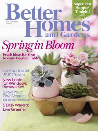 Better Homes & Gardens April 2009, , Spring In Bloom Fresh Id