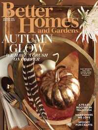 Better Homes & Gardens October 2016 magazine back issue cover image