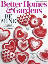 Better Homes & Gardens February 2017 magazine back issue cover image