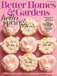 Better Homes & Gardens April 2018 magazine back issue cover image