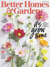 Better Homes & Gardens May 2022 magazine back issue
