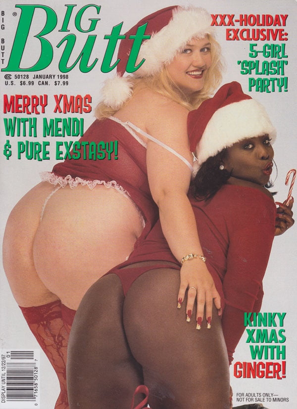 Big Butt January 1998 magazine back issue Big Butt magizine back copy big butt porn magazine 1998 back issues xxxxmas edition 5-girl orgy action pics huge rumps rim jobs 