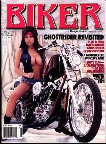 Biker August 1999 magazine back issue Biker magizine back copy Biker August 1999 Motorcycle Magazine Back Issue Published by Paisano Publications. Plus A New David Mann Ghostrider Centerspread.