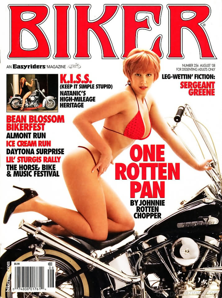 Biker August 2008 magazine back issue Biker magizine back copy Biker August 2008 Motorcycle Magazine Back Issue Published by Paisano Publications. K.I.S.S. (Keep It Simple Stupid) Natanic's High-Mileage Heritage.