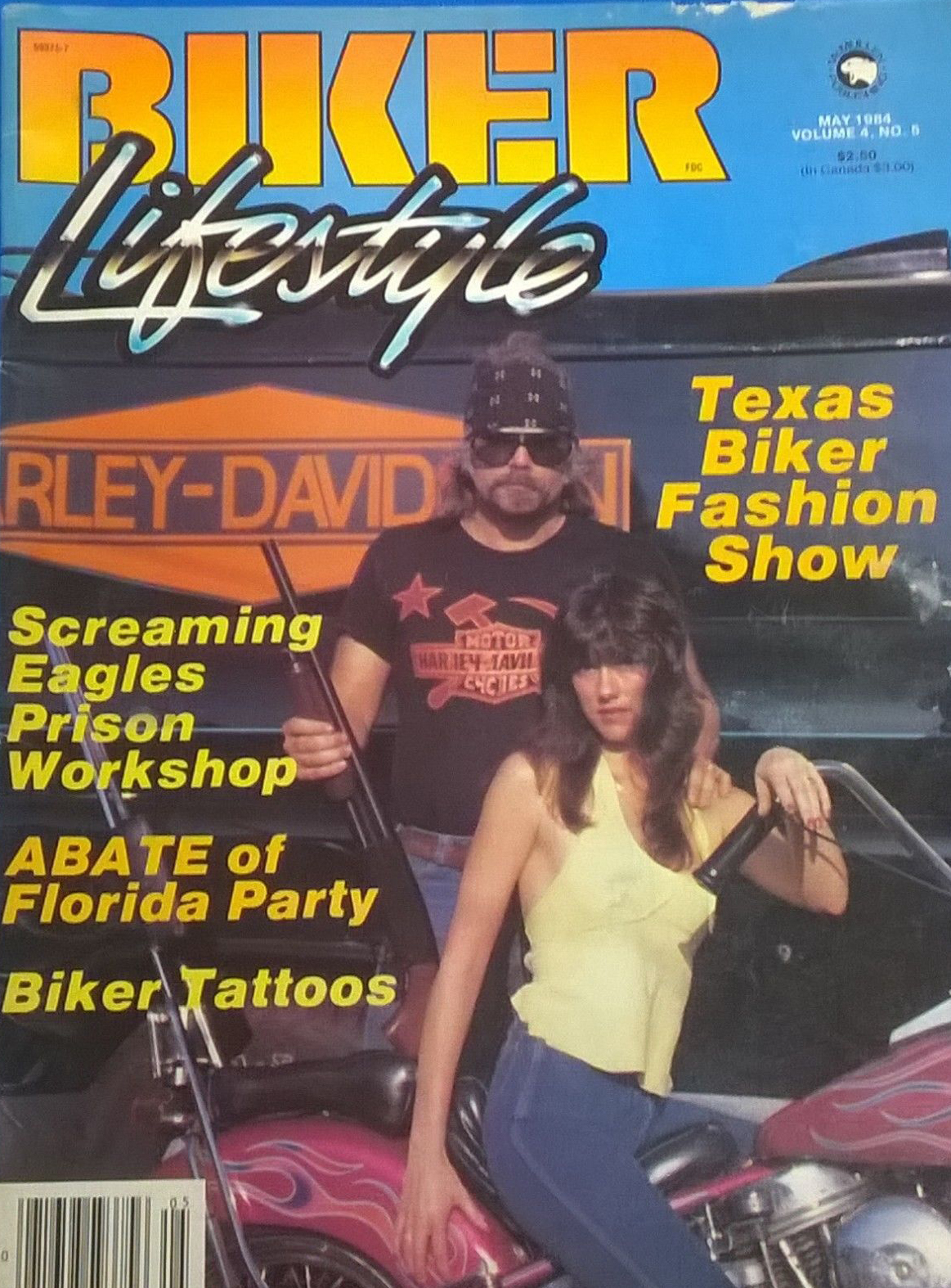 Biker Lifestyle May 1984 magazine back issue Biker Lifestyle magizine back copy 