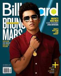 Bruno Mars magazine cover appearance Billboard October 6, 2012