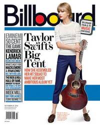 Taylor Swift magazine cover appearance Billboard October 27, 2012