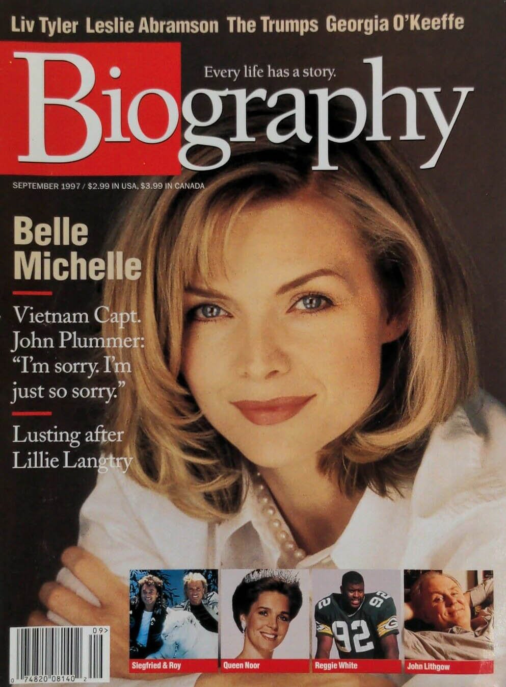 Biography September 1997 magazine back issue Biography magizine back copy 