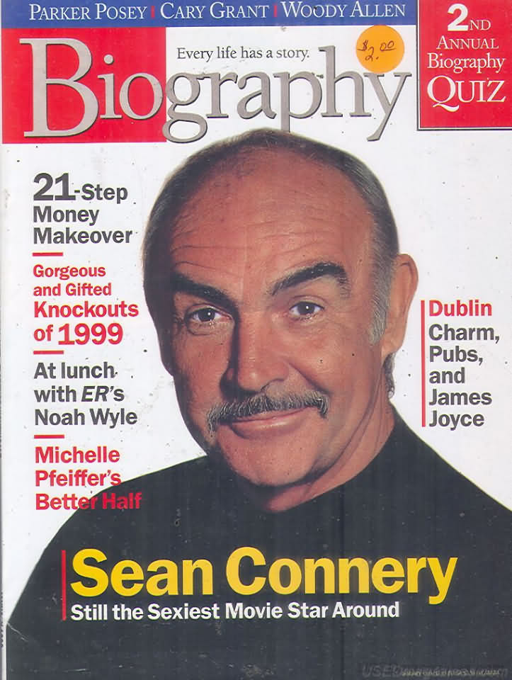 Biography January 1999 magazine back issue Biography magizine back copy 