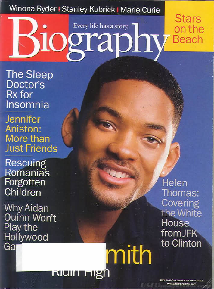 Biography July 1999 magazine back issue Biography magizine back copy 