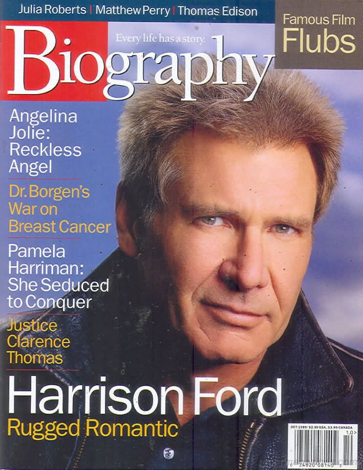 Biography October 1999 magazine back issue Biography magizine back copy 