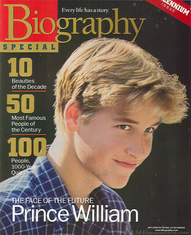 Biography December 1999 magazine back issue Biography magizine back copy 