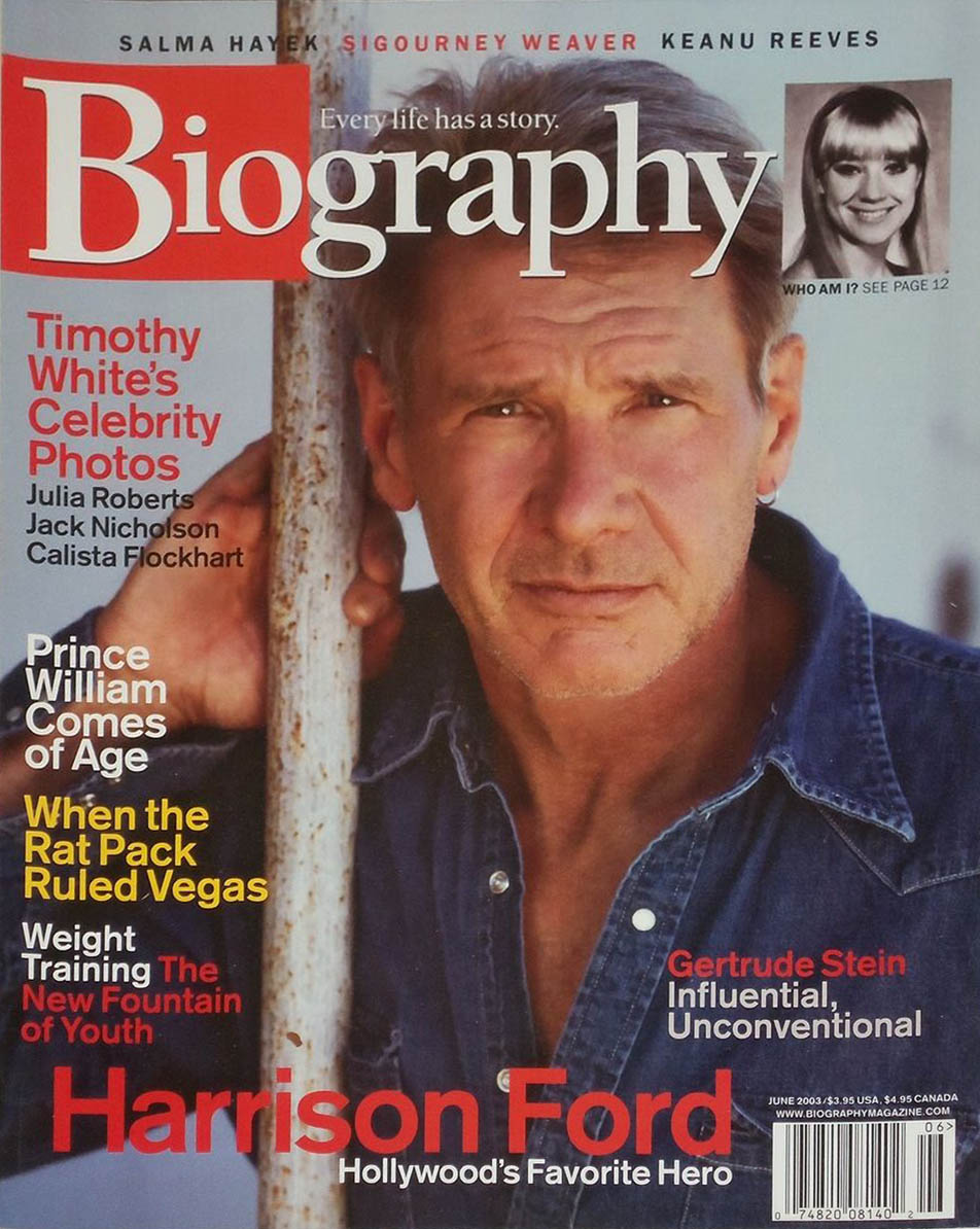 Biography June 2003 magazine back issue Biography magizine back copy 