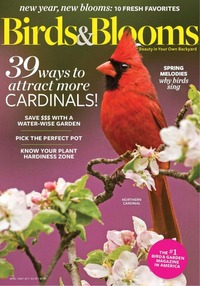 Birds & Blooms April/May 2017 Magazine Back Copies Magizines Mags