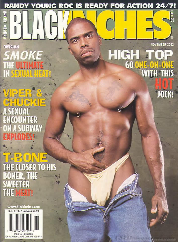 Black Inches November 2002 magazine back issue Black Inches magizine back copy Black Inches November 2002 Black Nude Men Adult Gay Magazine Back Issue Published by Black Inches Publishing. Coverman Smoke The Ultimate In Sexual Heat!.