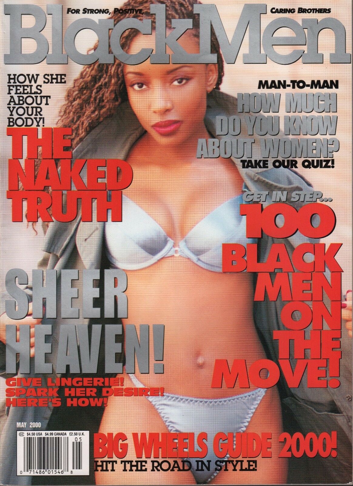 Black Men May 2000 magazine back issue Black Men magizine back copy 
