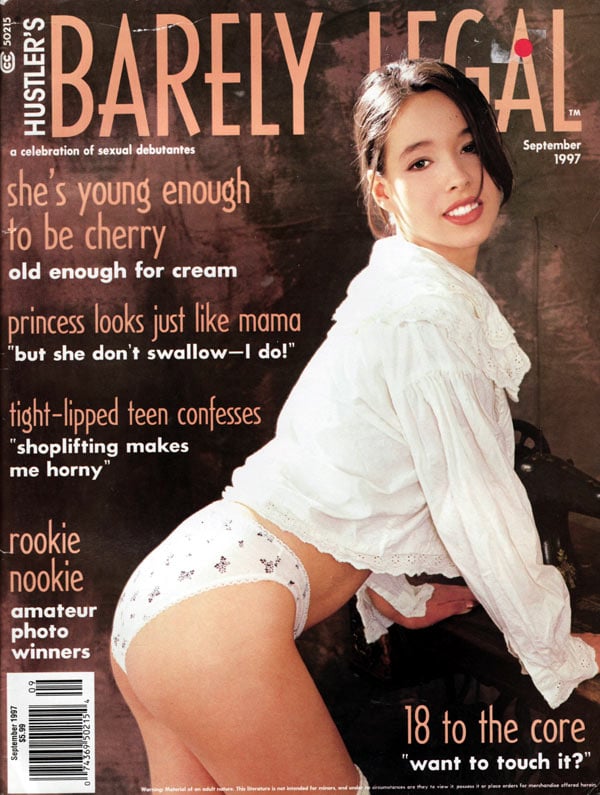 Barely Legal September 1997 magazine back issue Barely Legal magizine back copy Barely Legal September 1997 Adult Magazine Back Issue Published by Hustler. Magazines Dedicated to Young Teenage Girls Who Just Attained Legal Age. Covergirl Marijane Photographed by Denys DeFrancesco.